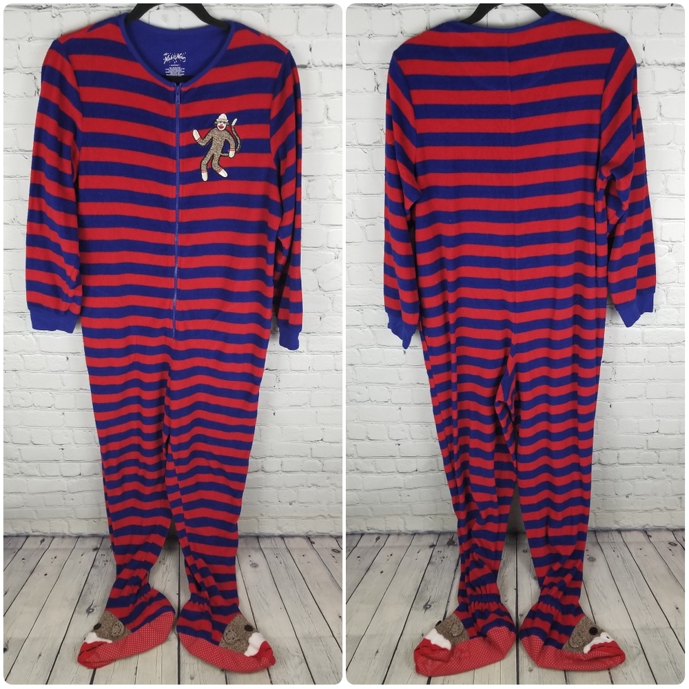 NICK & NORA | footed one piece monkey pajamas